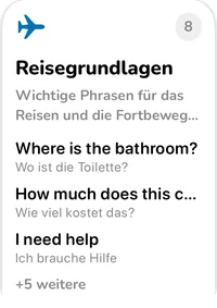Sammlungskarte Reisegrundlagen