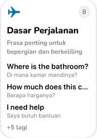 Kartu koleksi Dasar Perjalanan