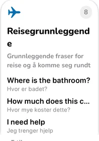 Samlingskortet Reisegrunnleggende