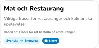 Rubrik för AI-samling: Mat och Restaurang, viktiga fraser för restauranger och kulinariska upplevelser