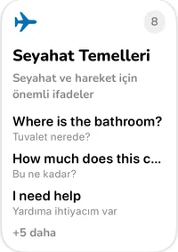 Seyahat Temelleri koleksiyon kartı