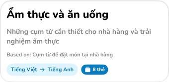 Tiêu đề bộ sưu tập AI: Ẩm thực và ăn uống, những cụm từ cần thiết cho nhà hàng và trải nghiệm ẩm thực