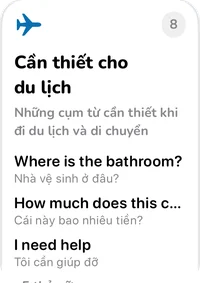 Thẻ bộ sưu tập Cần thiết cho du lịch