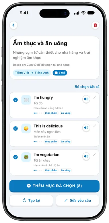 Bộ sưu tập Ẩm thực và ăn uống do AI tạo