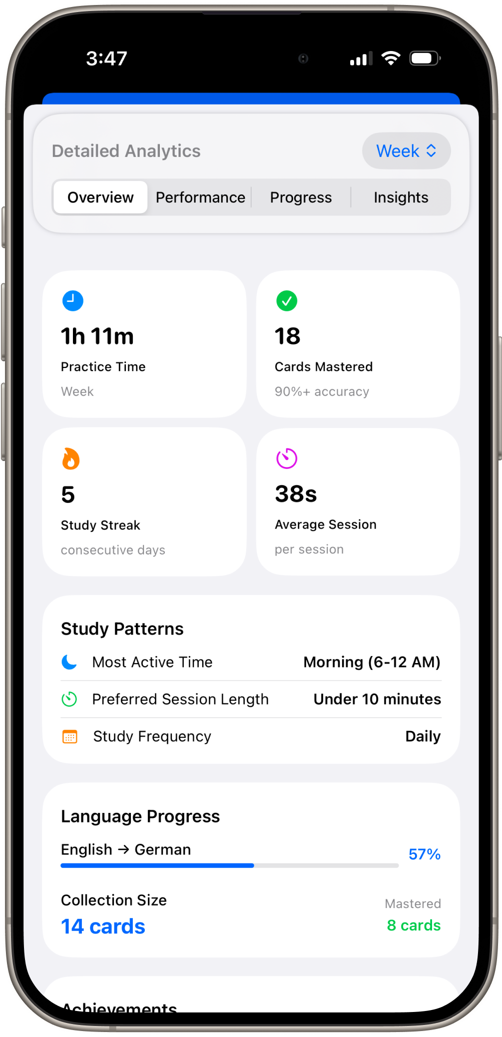 Get your insights and study recommendations